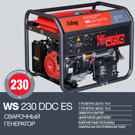 Бензиновый генератор Fubag WS 230 DDC ES