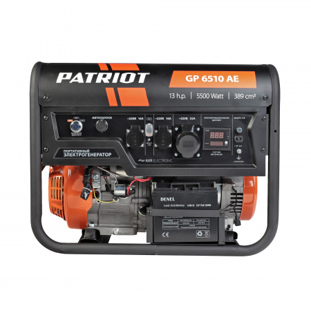 Бензиновый генератор PATRIOT GP 6510 AE