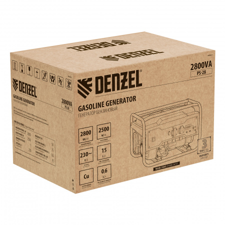 Бензиновый генератор DENZEL PS 28