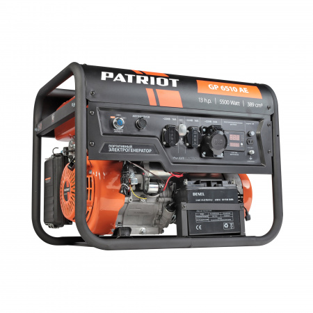 Бензиновый генератор PATRIOT GP 6510 AE